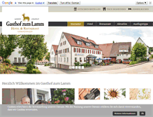Tablet Screenshot of lamm-gomadingen.de